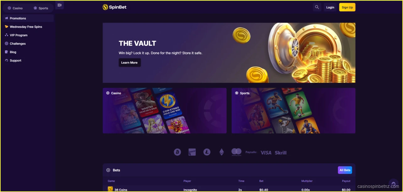 Spinbet app download with mobile casino access and real money play